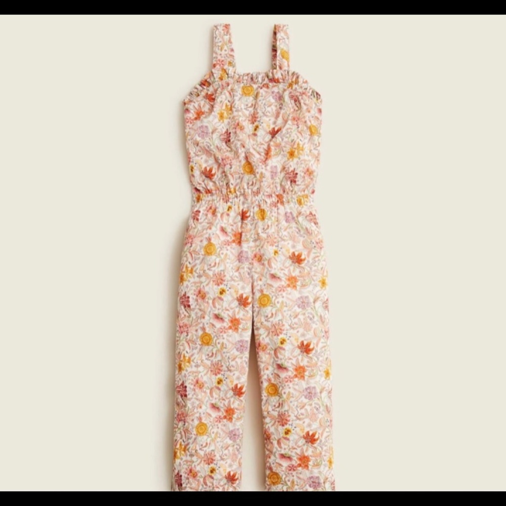 J.crew liberty cotton fabric floral jumpsuit 12